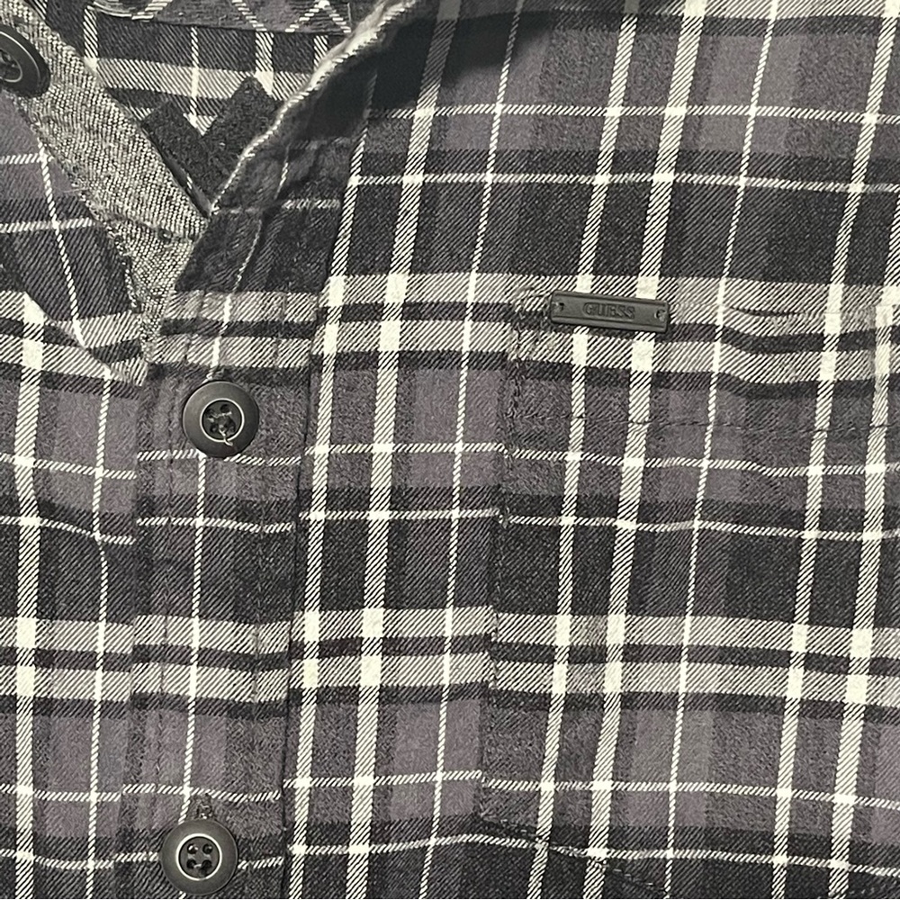 Guess Forrester Embroidered Plaid Flannel Shirt - Like New Condition - Picture 6 of 10